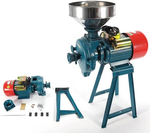 Miniatura 2 de Molinillo de cereales secos y húmedos de 110 V, 2200 W, molinillo de maíz comercial, máquina de fresado de alta resistencia, molinillo de cereales