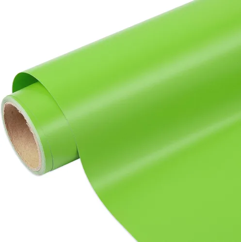 VINYL FROG Rollo de vinilo adhesivo verde lima de 12 pulgadas x 10 pies, vinilo permanente verde mate para decoración del hogar, taza, automóvil y