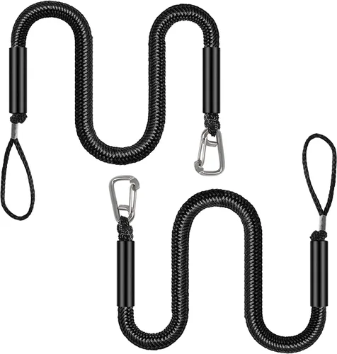 Líneas de muelle elástico, cuerdas de choque elásticas de 4 pies, cuerda de amarre para barco, PWC, moto acuática, pontón, kayak, canoa, lancha