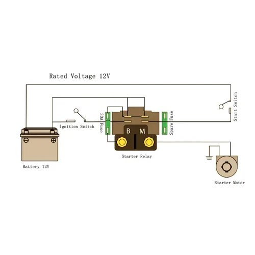 Miniatura 6 de MOTO1988 Relé de Arranque Solenoide Compatible con Yamaha Raptor 700 700R YFM700 2006-2022 Rhino 450 YXR450 2007-2008 Rhino 660 YXR660 2007