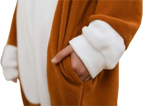 Miniatura 7 de Pijama unisex de una pieza para niños, disfraz de animal para cosplay de Navidad, Halloween