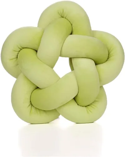 Miniatura 15 de chislim Bolas de almohada, almohada redonda con nudo hecho a mano, almohadas redondas de felpa decorativas para el hogar, para sofá, dormitorio