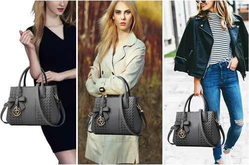 Miniatura 2 de Bolsos de mano para mujer de piel sintética de PU, bolso de hombro