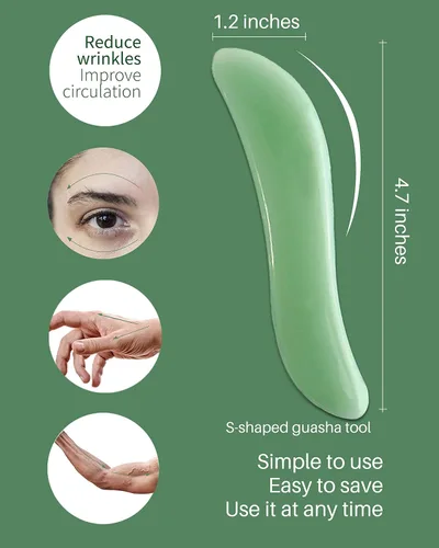 Miniatura 3 de MoHern Herramientas de masaje Gua Sha, 4 herramientas de Gua Sha de múltiples formas, herramientas de masaje de raspado de guasha para cara y cuerpo