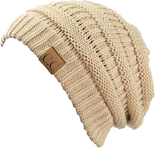 Miniatura 598 de C.C Trendy Warm Chunky Soft Stretch Cable Knit Beanie