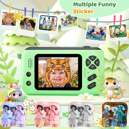 Miniatura 4 de Makolle Cámara para niños, regalos de cumpleaños para niños y niñas de 3 a 8 años, grabadora de video para niños de 8 a 12 años, videocámara digital