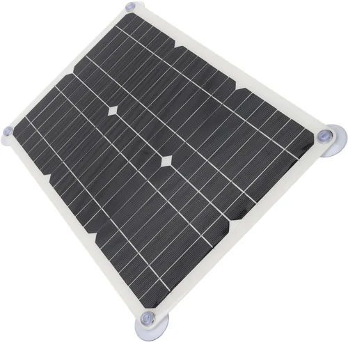 Miniatura 3 de Cargador de batería solar de 18 V 100 W, kit de carga portátil para automóvil, automóvil, motocicleta, barco, controlador USB de 16.5 x 11.0 in