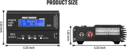 Miniatura 2 de Cargador de batería universal Lipo NIMH NICD Life SLA del balanceador 80W 6A del cargador de batería de RC