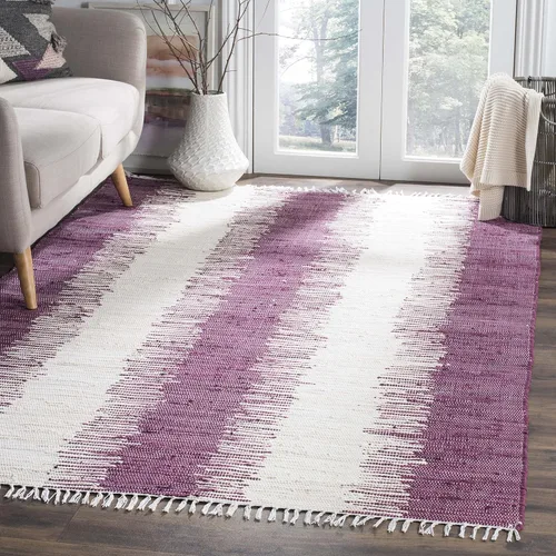 Miniatura 20 de Alfombra de algodón tejido a mano, color azul. Colección Montauk MTK751A, de Safavieh, Algodón, Azul