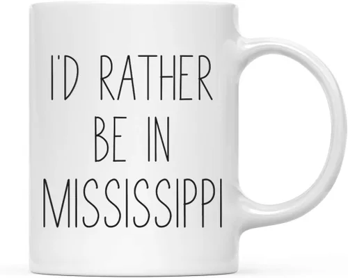 Miniatura 23 de Andaz Press Taza de café de 11 onzas, regalo con texto en inglés "I'd Rather Be in Alabama", 1 paquete, para estudiar en el extranjero, regalo