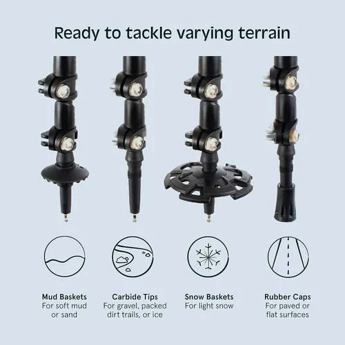Miniatura 6 de Retrospec Drifter Snowshoes & Trekking Poles Bundle with Adjustable Bindings - Lightweight Aluminum Snow Shoes for Women & Men - All Terrain Hiking