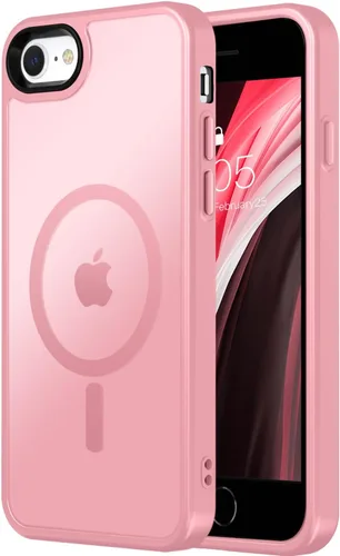 Miniatura 36 de Vooii Funda para iPhone SE 3ª/2ª/2020 con Magnético, Funda iPhone 8/7 [Compatible con Magsafe] [Diseño Integrado] Sensación de Agarre Cómoda Delgada