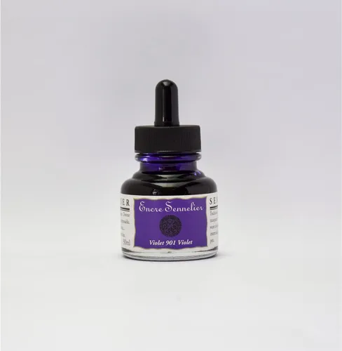 Miniatura 25 de Sennelier Tinta de dibujo, botella de 1.0 fl oz, azul ultramar Azul ultramarino