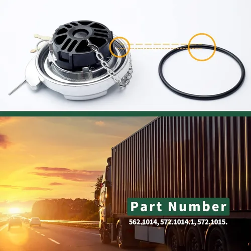 Miniatura 3 de Junta de tapa de combustible 572.1014.1 Compatible con camiones Peterbilt Junta de tapa de tanque de gas, arandelas de repuesto Junta de anillo