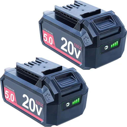 DTK Reemplazo de 20 V 5000 mAh para batería SKIL PWR CORE 20V BY519601 BY519603 BY519702 Batería de herramientas eléctricas inalámbricas 2 paquetes