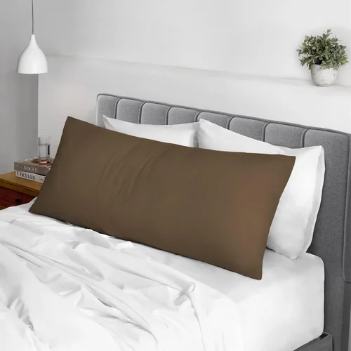 Miniatura 117 de Pizuna Juego de 2 fundas de almohada de 100 % algodón puro, tamaño estándar, color blanco, lujosas fundas de almohada de 400 hilos de satén