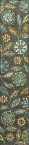 Miniatura 20 de Maples Rugs Reggie - Alfombra de pasillo floral, fabricada en Estados Unidos, lavable, antideslizante, alfombra de interior para cocina, pasillo