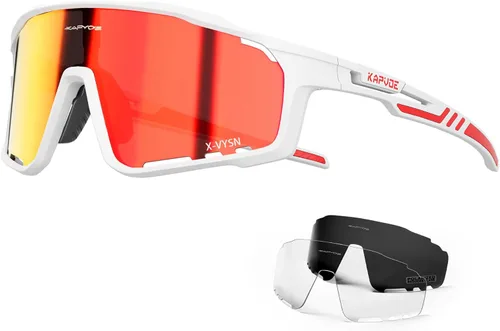 Miniatura 11 de KAPVOE Gafas de Ciclismo Polarizadas para Hombres y Mujeres MTB Bicicleta Montaña TR90 Gafas Deportivas para Correr Bicicleta K76 A08