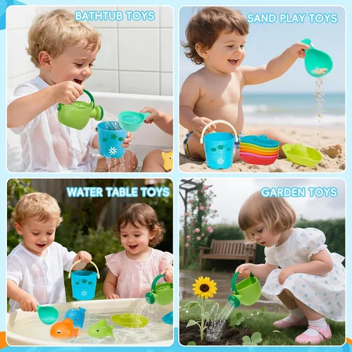 Miniatura 7 de Juguetes de baño para bebés de 1 a 3 años, 16 unidades, fácil de limpiar, sin moho, juguetes de baño para niños pequeños de 2 a 4 años, juguetes