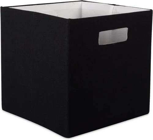 Miniatura 22 de DII Cubo de almacenamiento plegable de poliéster, sólido, ligero y duradero, cuadrado pequeño, 11x11x11 pulgadas, aguamarina