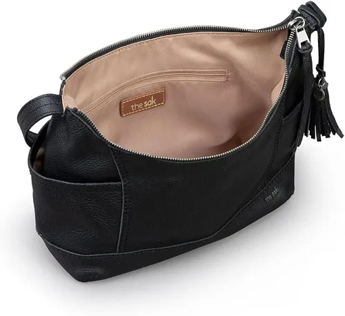 Miniatura 4 de The Sak Bolso Hobo Kendra para mujer en cuero, Negro II, talla única