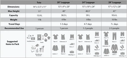 Miniatura 4 de Rockland juego de 4 piezas de valijas con ruedas y bolsas para viaje, Carbón), F32-CHARCOAL