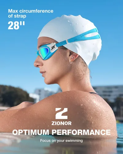 Miniatura 7 de ZIONOR G1 - Gafas de natación polarizadas unisex para mujeres adultas, antiniebla, 100% anti UV, gafas de buceo B3