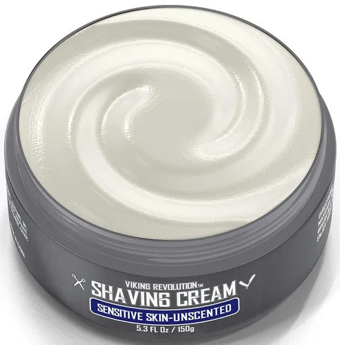 Miniatura 4 de Crema de afeitar de lujo para piel sensible - Sin fragancia - Jabón de afeitar suave, liso y sedoso - Abundante espuma para el afeitado más suave
