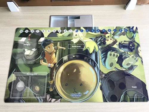 Miniatura 2 de Alfombrilla de juego DTCG Duel Digimon Board Terriermon Trading Card Game Mat Desk Pad + bolsa gratis (ZD002-232-SM)