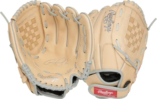 Miniatura 11 de Rawlings Guante de béisbol y sóftbol Sure Catch Modelos de T-Ball, para jóvenes y adultos recreativos Múltiples tallas y estilos
