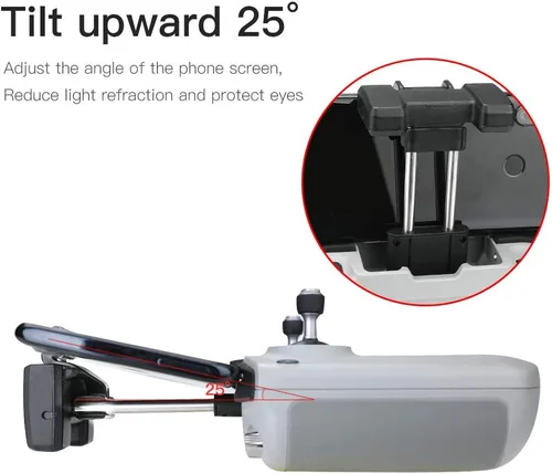 Miniatura 2 de Kit extensor de soporte de clip para teléfono celular compatible con DJI Air 3 / Mini 3 Pro/Mini 2 / Air 2 2S / Mavic 3 Drone Controladores