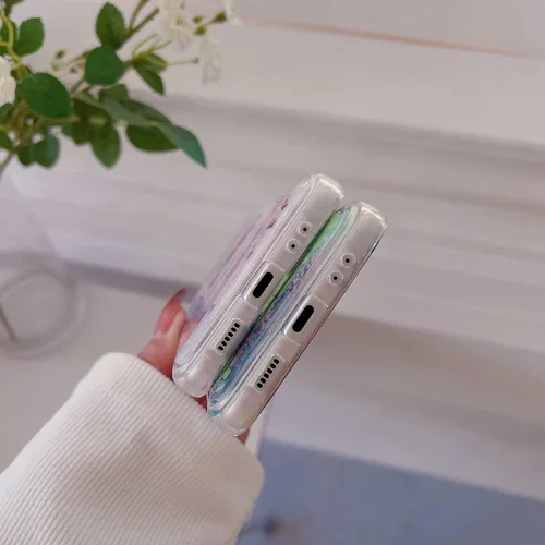 Miniatura 6 de Funda para Samsung Galaxy Z Flip 3 con purpurina para niñas y mujeres, funda transparente de TPU suave de TPU para Samsung Galaxy Z Flip 3 5G 2021