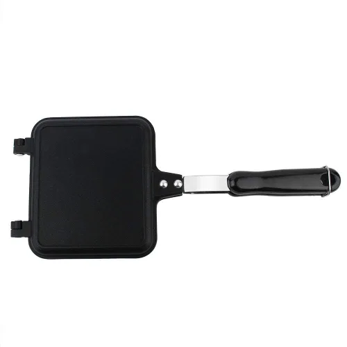 Miniatura 7 de Sartén, waflera antiadherente de doble cara hecha de material de aluminio para pasteles, tostadas y sándwiches