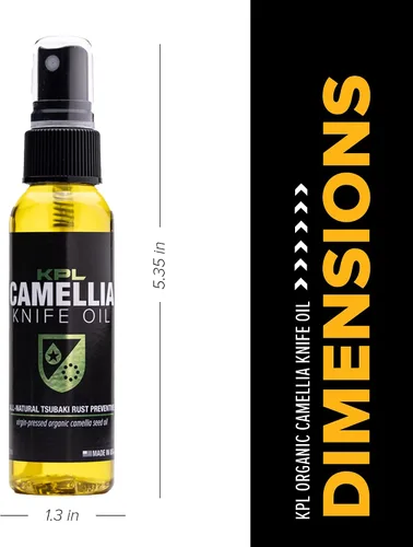 Miniatura 3 de Knife Pivot Lube Aceite de cuchillo de camelia para cuchillas - Tsubaki, aceite de afilado para limpieza y cuidado de cuchillas - Botella de spray