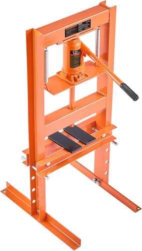 Miniatura 8 de VEVOR, prensa hidráulica de taller, 6 toneladas/13000 libras, estructura en H, altura ajustable en 4 posiciones, con placas móviles