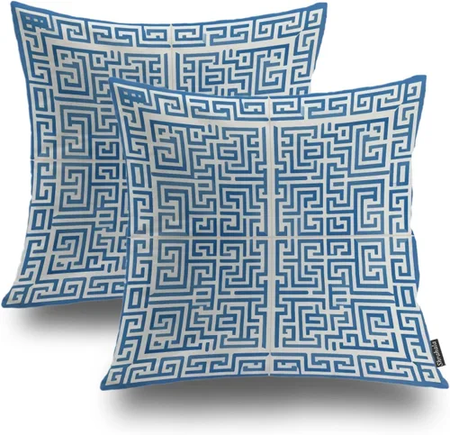Miniatura 32 de Shrahala Abstract Art Modern Aesthetic Decorative Pillow Covers, Fluid Forms Minimalist Throw Pillow Cover Blended Hidden Zipper Cushion Cases for