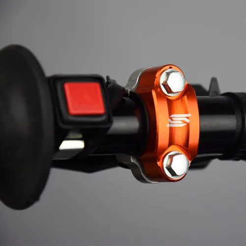 SCAR Abrazadera de barra giratoria Embrague de freno compatible con KTM SX SXF EXC EXCF XC XCW XCF XCFW TPI - Naranja