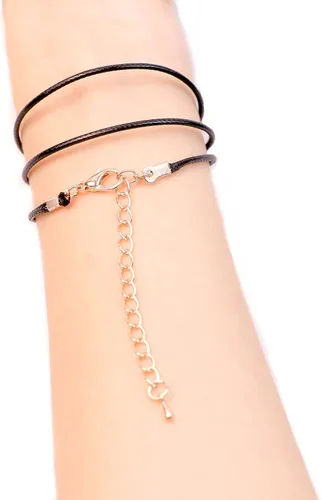 Miniatura 5 de Juego de 580 piezas de accesorios para fabricación de joyas, incluye 250 conectores de anillo de salto abiertos, 250 tapas de extremo de cable Oro