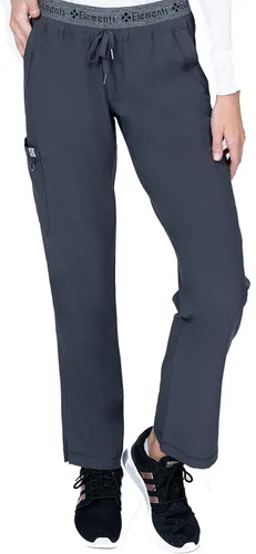 Miniatura 3 de Conjunto de ropa quirúrgica para mujer, cuello en V y pantalón cargo, 8 bolsillos, elástico en 4 direcciones, para enfermera, dentista, veterinario