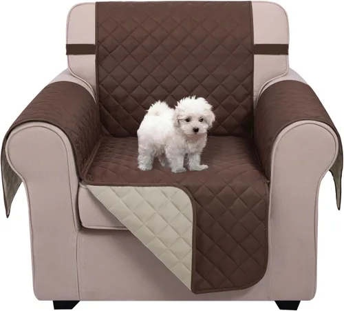 Miniatura 75 de U-NICE HOME Funda de sofá reversible para perros con correas elásticas, resistente al agua, protector de muebles para mascotas, funda de sofá