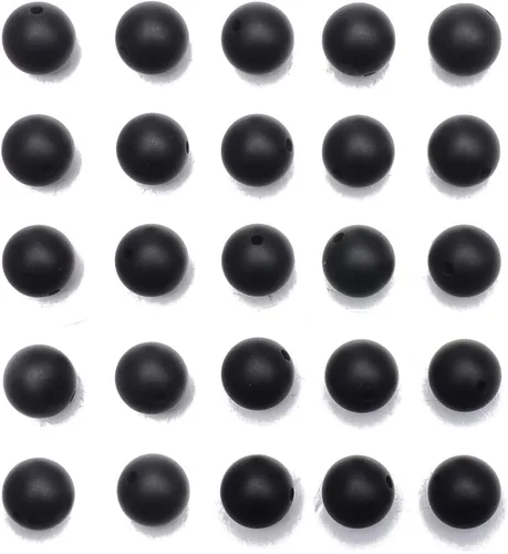 Miniatura 19 de NCB - 200 cuentas sueltas de turquesa africana de 0.15 pulgadas (4 mm) para joyería, cuentas semipreciosas naturales redondas y suaves con espaciador