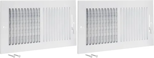 Miniatura 7 de EZ-FLO 61660 - Cubierta de ventilación de aire de 6 x 6 pulgadas (apertura de conducto) para pared o techo, registro de ventilación bidireccional
