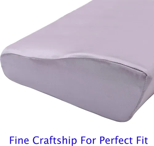 Miniatura 5 de Funda de almohada de seda para almohada ortopédica para dormir, funda de almohada de seda de morera pura para almohada cervical ergonómica, funda