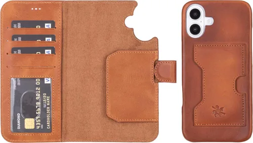 Miniatura 165 de Venito Florence - Funda de piel compatible con Samsung Galaxy S9, extra segura con bloqueo RFID, cartera desmontable para teléfono (gris decolorado)