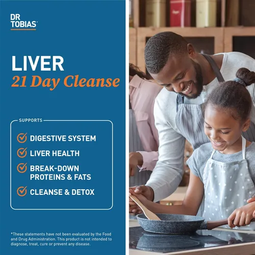 Miniatura 4 de Dr. Tobias Colon 14 Day Cleanse & Liver 21 Day Cleanse Suplementos con fibra, hierbas y probióticos, Solarplast, alcachofa, cardo mariano, apoya