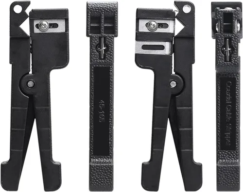 Miniatura 2 de Herramienta de corte de fibra óptica 45-165 Pelacables de cable coaxial Fibra óptica de tubo de búfer Chaqueta Stripper cable coaxial crimpadora