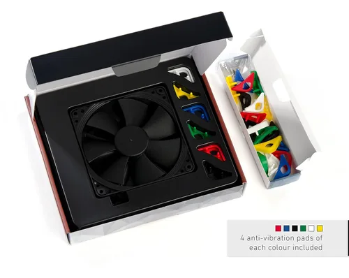 Miniatura 4 de Noctua NF-F12 PWM chromax.Black.swap, ventilador silencioso premium, 4 pines (4.724 in, negro)