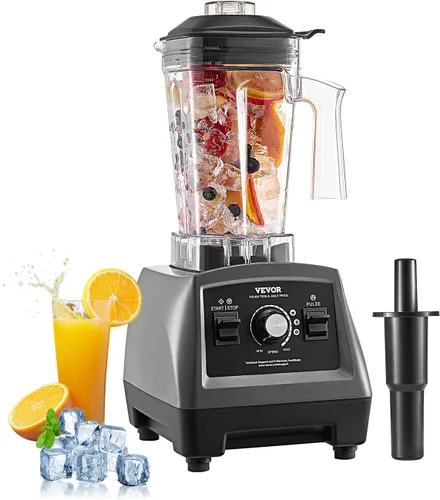 Miniatura 15 de VEVOR Licuadora Profesional para Batidos, 118 oz 1400W, con Motor Potente, Licuadora Multifuncional para Procesamiento de Alimentos con Cubierta