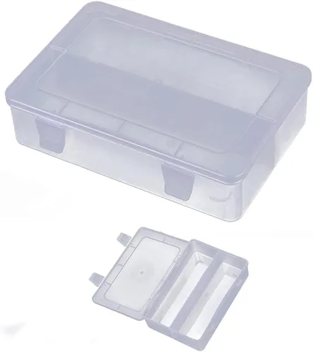 Organizador de herramientas de arte de uñas de plástico, estuche de contenedores de cepillos de uñas, soporte de herramientas de manicura, doble