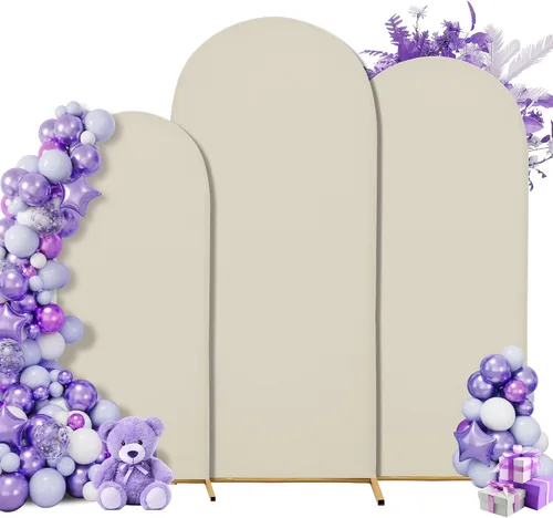 Miniatura 36 de Funda para arco de boda de 6 pies, tela elástica para arcos pequeños, cabinas de fotos y decoración de fiestas, para cumpleaños, duchas